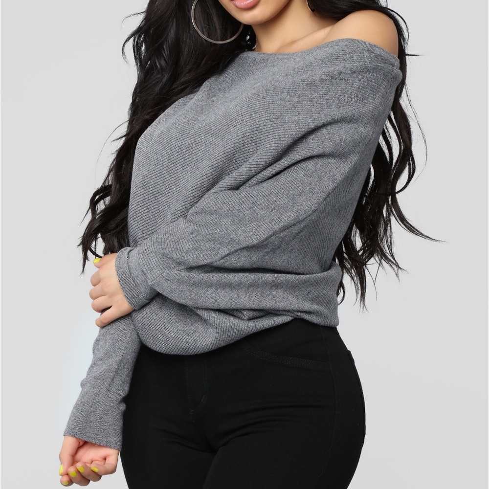 Fashion Nova Grey Sweater